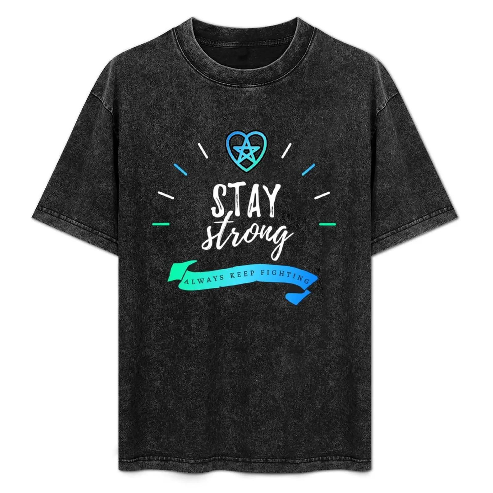 Футболка с надписью Always Keep Fighting - Stay Strong кавайная одежда рубашки графический