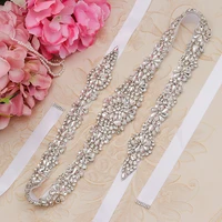 missrdress silver diamond wedding belt 31inch crystal bridal sash rhinestones bridal belt for wedding accessories jk854