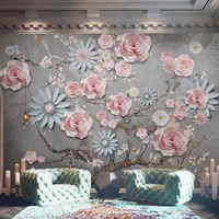 18d european style flower wallpapers wall decor mural for living room bedroom home decor wall covering