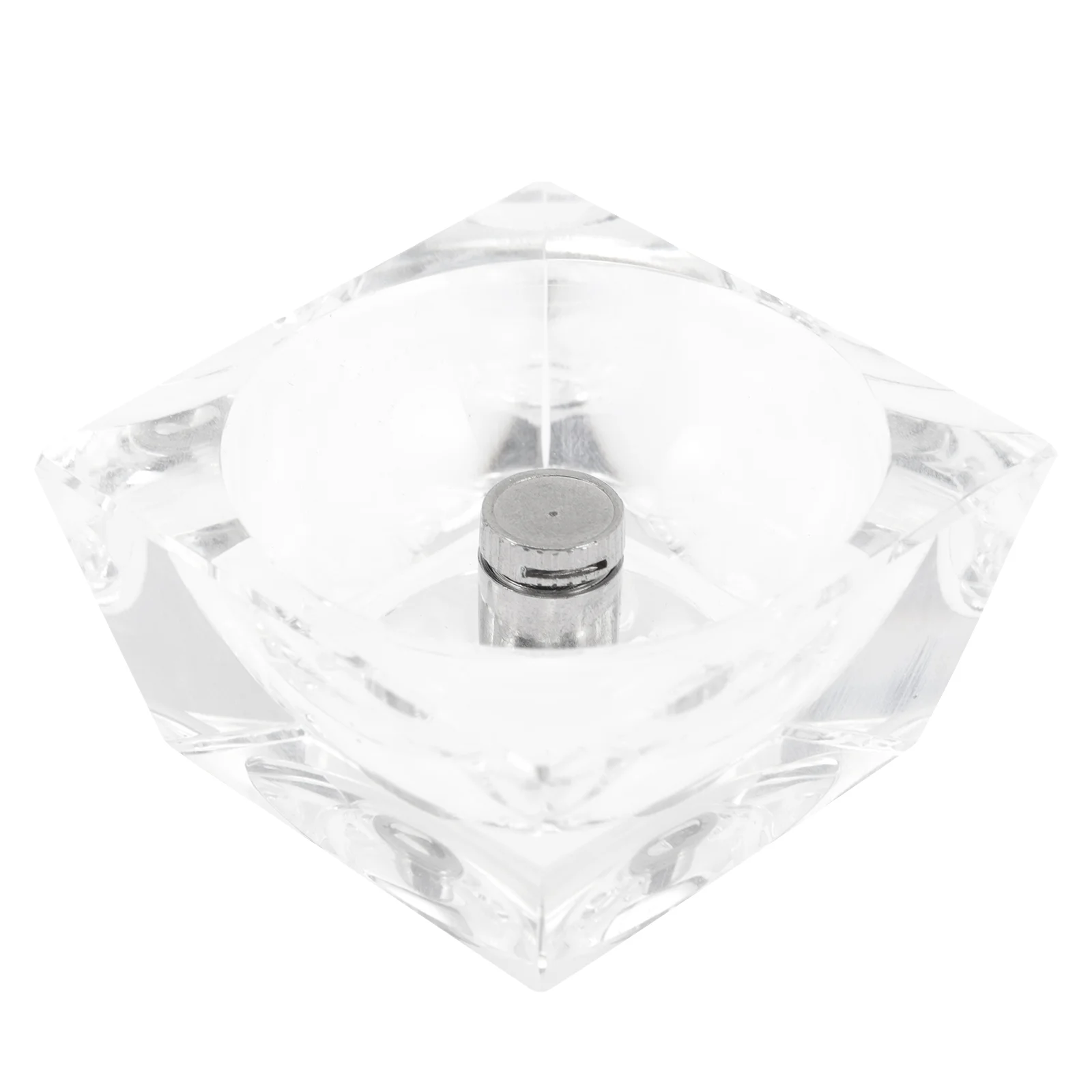 

Stand Crystal Holder Display Led Base Scroll Gazing Desktopdecorative Plate Lamp Luck Light Sphereglobe Clear