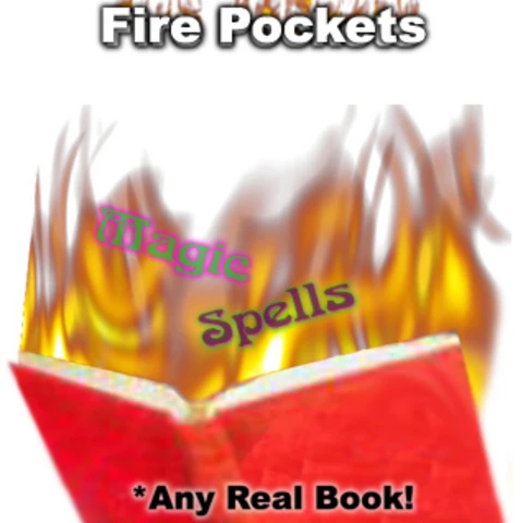 Любая книга-Fire Book Gimmick - Fire карманы для сцены Волшебные трюки иллюзии трюк искусственная картина магический трюк крупным планом