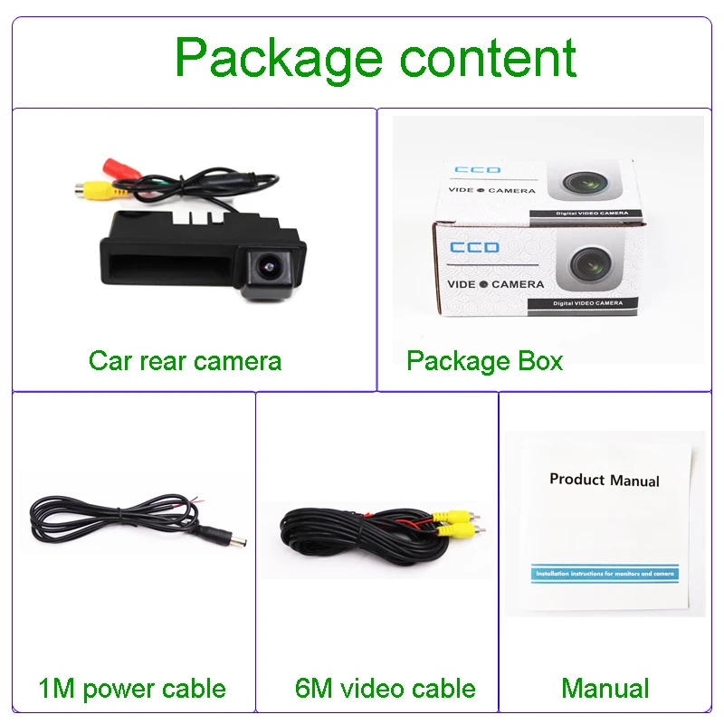 HD 1080P 180-градусная камера заднего вида с объективом рыбий глаз для автомобиля Audi A1