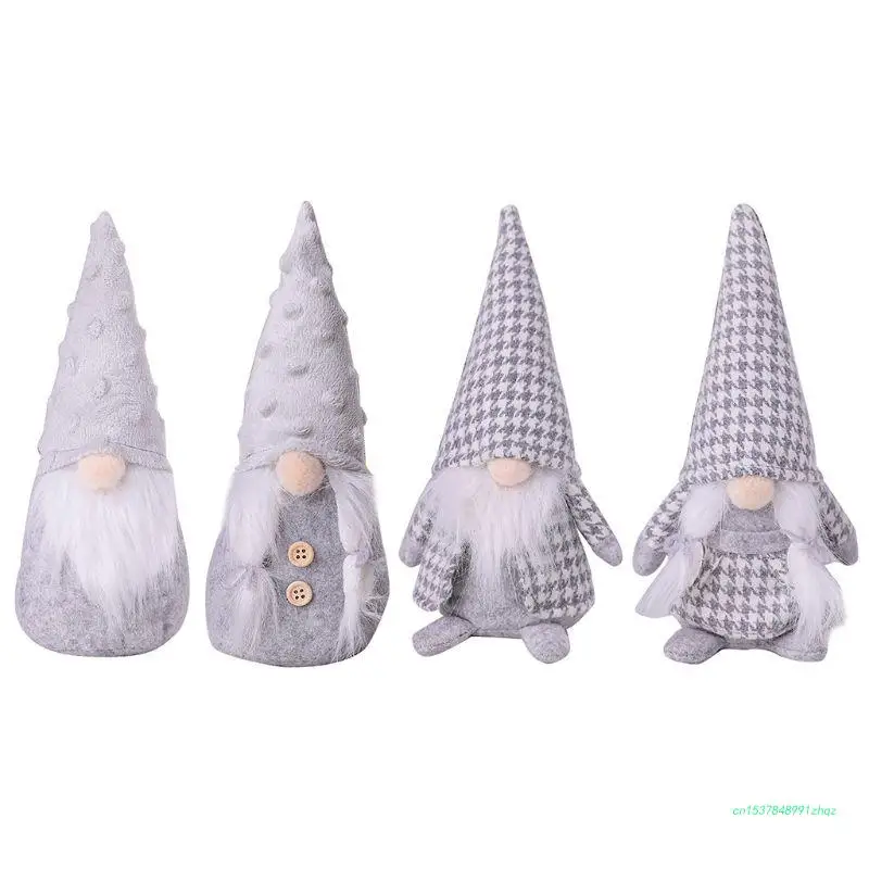 

Рождественский декоративный эльф ручной работы, Шведский гном, Санта, плюшевая игрушка для куклы, украшения, спасибо, подарки на день