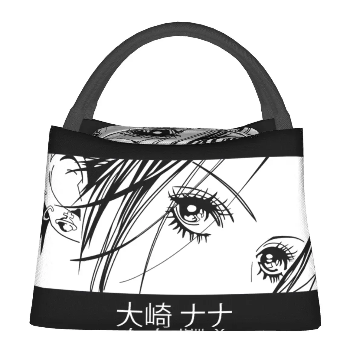 

Nana Osaki Eyes Lunch Bag Black Stones Anime Cute Lunch Box School Portable Thermal Lunch Bags Waterproof Designer Cooler Bag