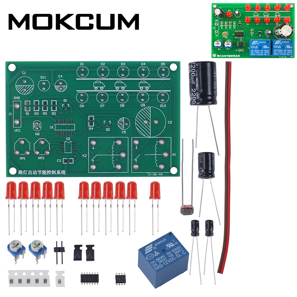 

Automatic Energy-Saving Control System Analog Circuit Street Lamps DIY Electronic Soldering Practice Kit Photosensitive Sensor