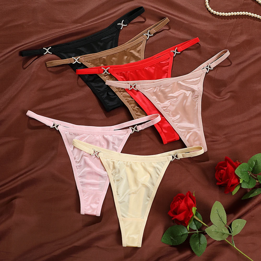 Women's Lingerie Underwear Seamless Quick-drying Thong Skin-friendly Breathable Low Rised Diaments Briefs G String