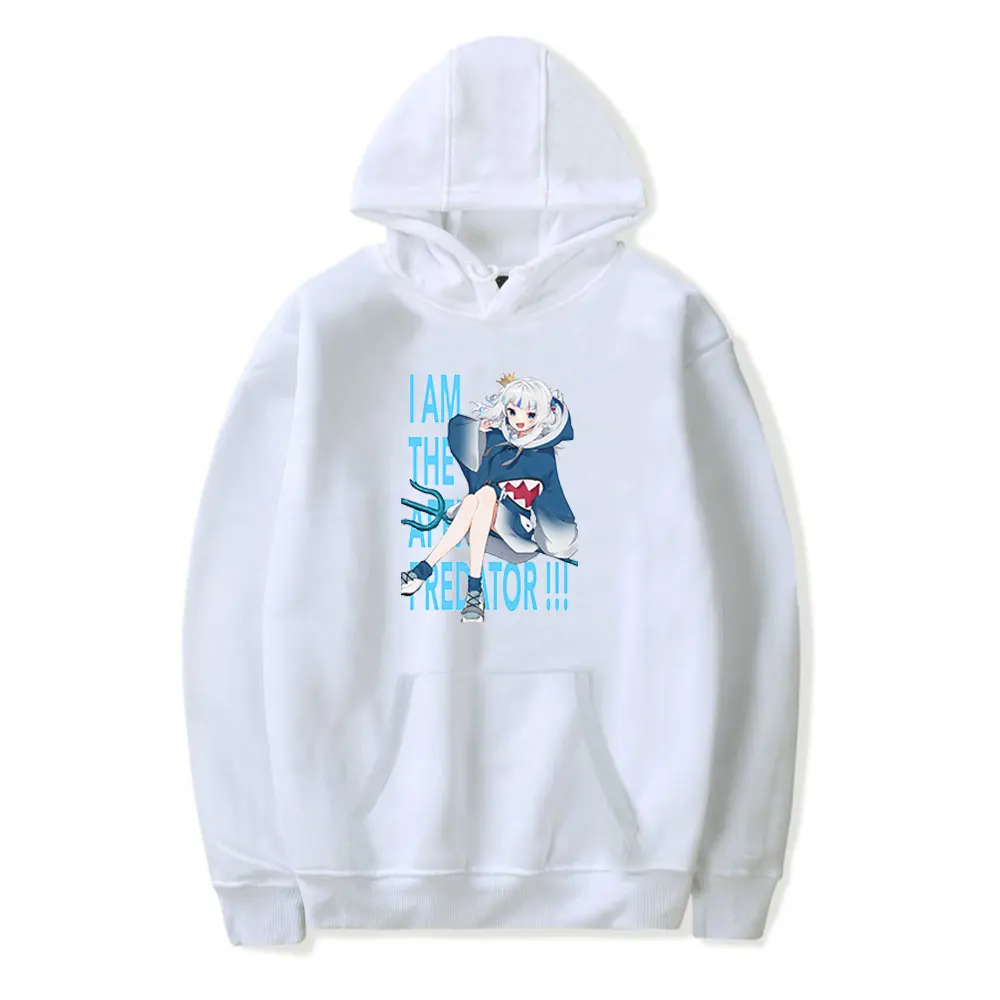 

Gawr Gura Hoodie Men Women Winter Warm Oversized Thickened Sweatshirt Pullovers Harajuku Hoodies Gawr Gura Shark Kawaii Hoodie
