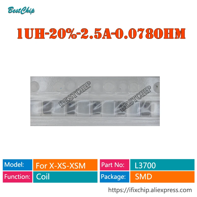 

5-20 шт., L3700 1UH-20%-2,5 A-0,07 Ом, Фотокамера, катушка для iphone X XS XSMax