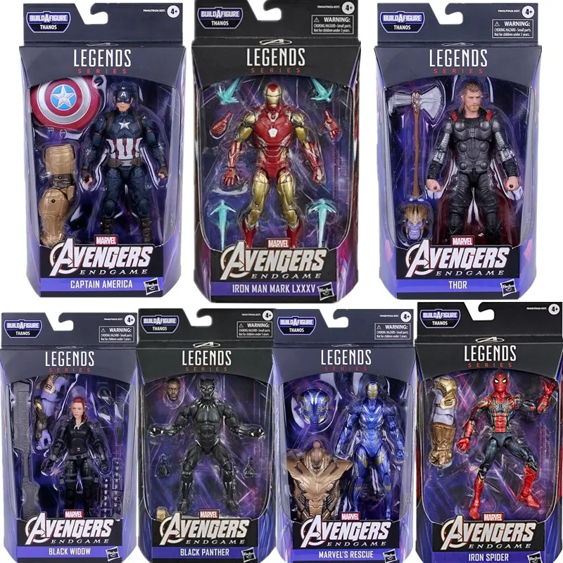 

Marvel Legends Black Widow Thor Iron Spider Captain America Iron Man Rescue Action Figure Model Toy Boys Birthday Gift