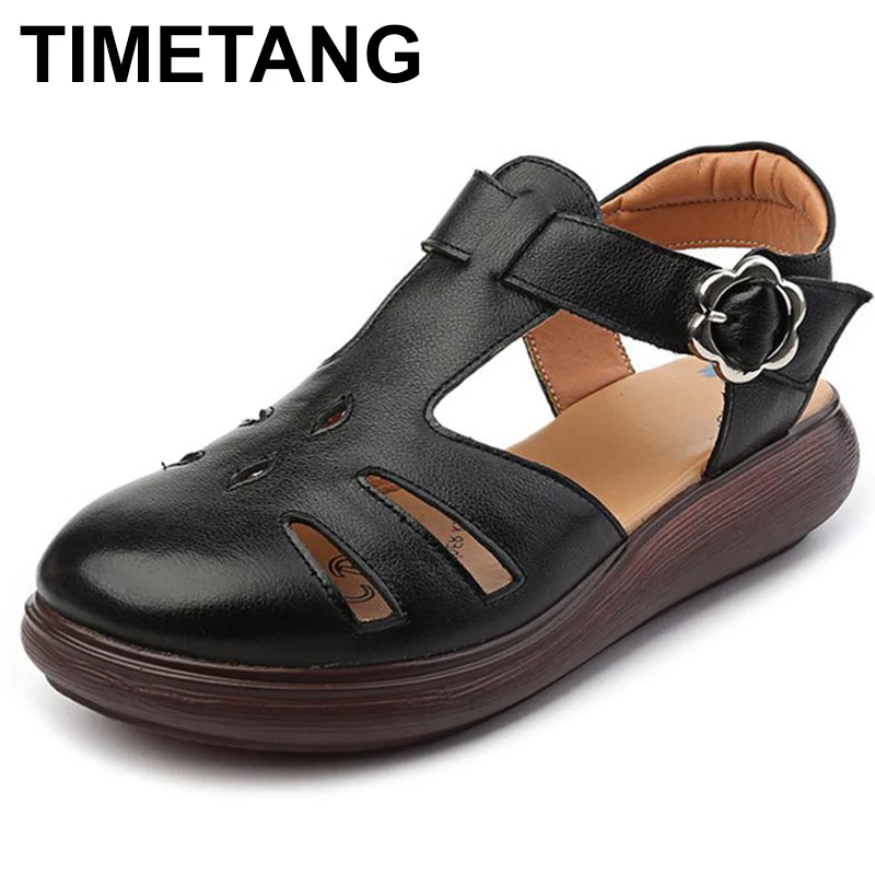 

Сандалии женские из натуральной кожи, роскошные римские сандалии в ретро стиле, повседневная Летняя обувь с ремешком и пряжкой, гладиаторы, обувь на толстом каблуке, 2023