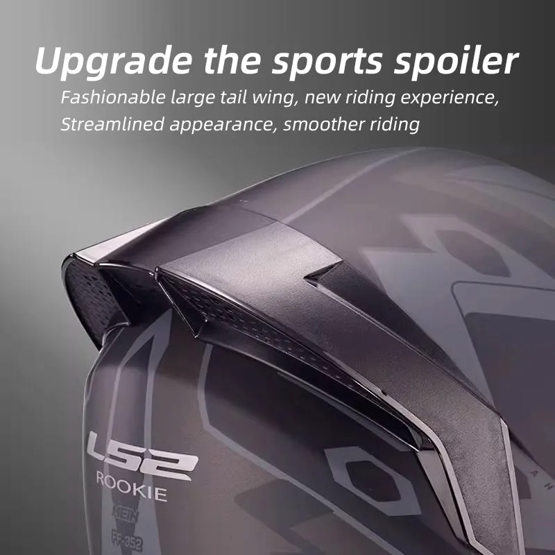 Оригинальный мотоциклетный шлем LS2 FF352 Capacete анфас для мужчин и женщин с большим