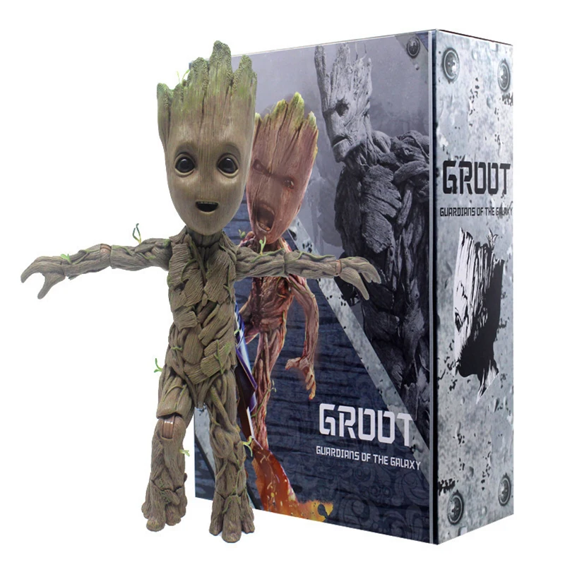 

MARVEL The Avengers 26cm 1:1 Groot Guardian Of The Galaxy Action Figures Doll Collectible Decorate Gk Model Statue Toy Gifts