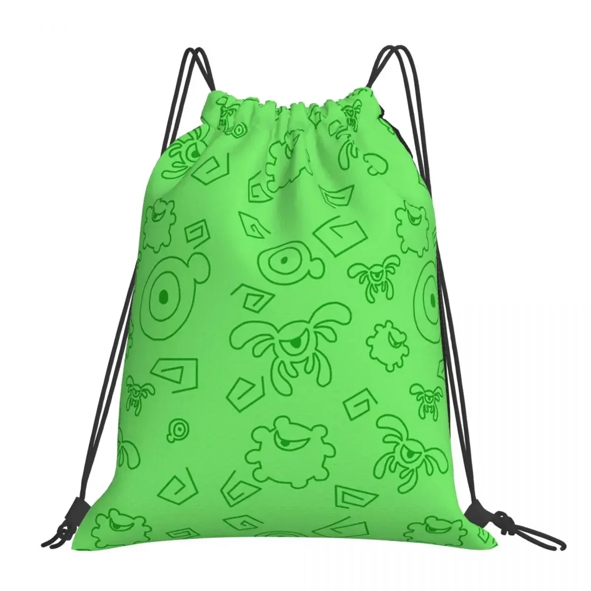 

Рюкзаки с фантомным узором в виде животных (зеленые), портативные сумки на шнурке, пакет с кулиской, карманная сумка для хранения, сумки для книг для путешествий