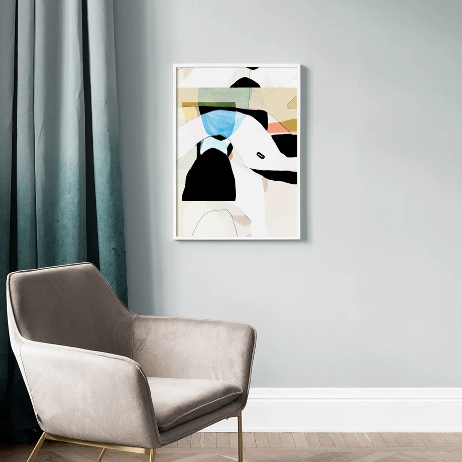 Абстрактные Геометрические линии листья человеческая скульптура скандинавские