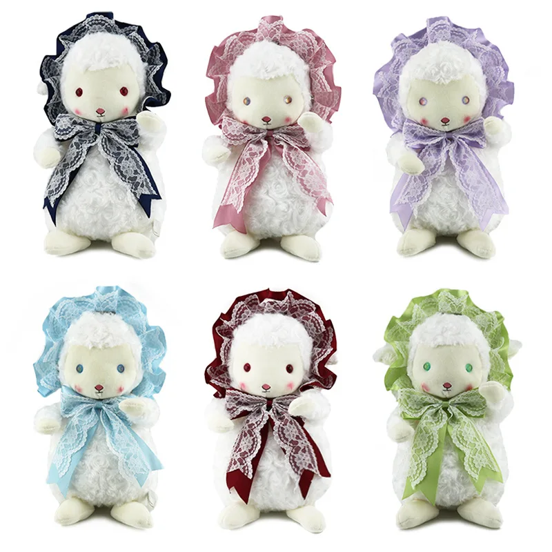

Korean Supper Cute Cartoon Plush Bear Messenger Bag Lolita Girls Shoulder Bag Bows Lace Cosplay Doll Chain Bags