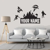 customed name wall stickers boys gaming room vinyl decal kids bedroom wall decor gamer room decoration accessories castle3893