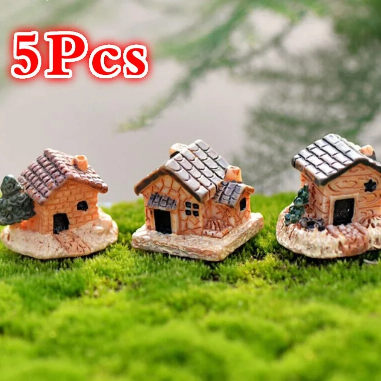 

Миниатюрные фигурки домов из смолы, 4 шт.