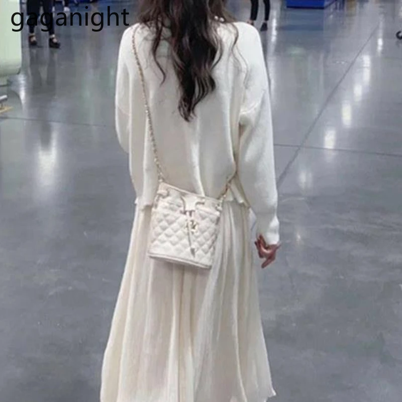 Gaganight жемчужный женский кардиган модный свитер осенне-зимняя одежда для женщин