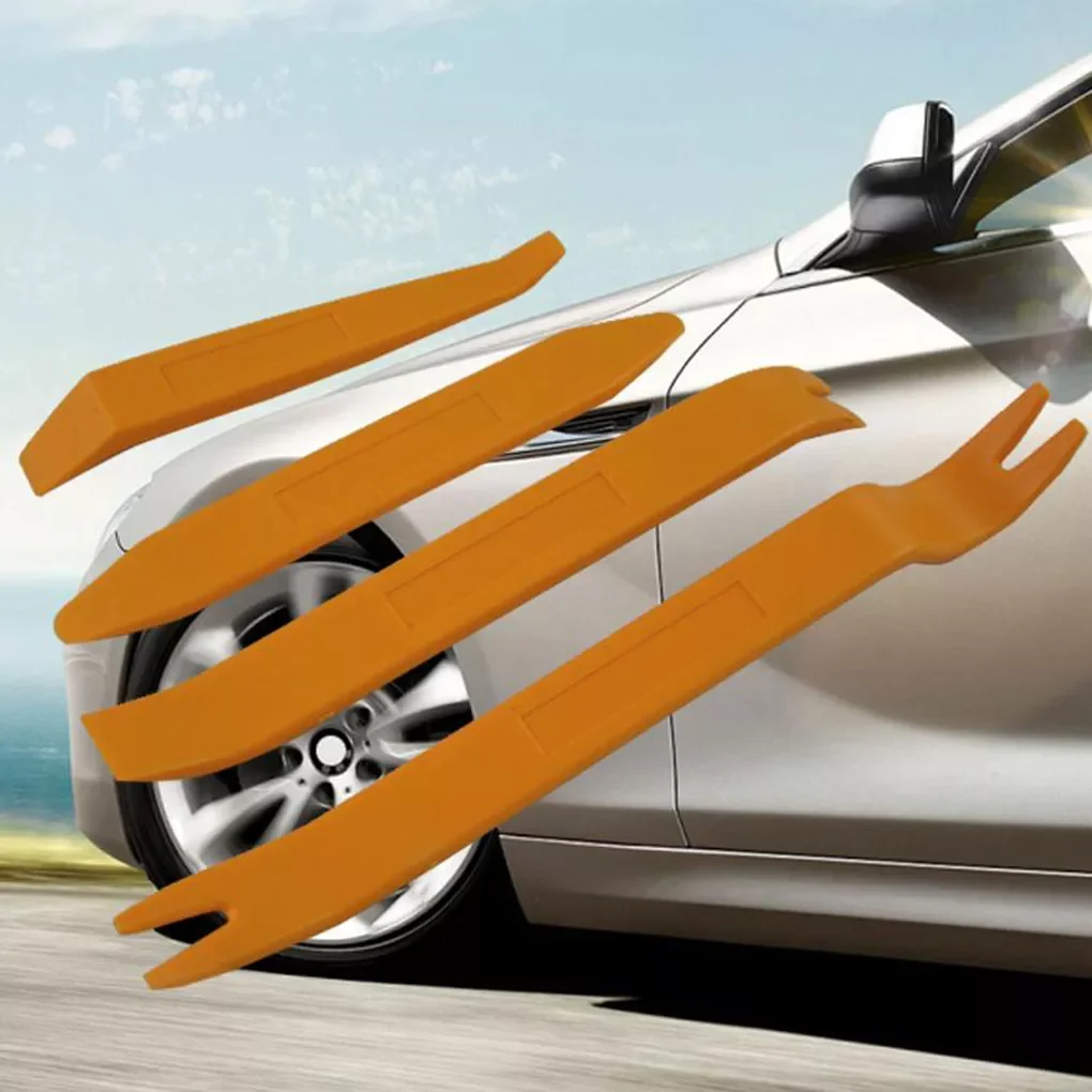 

4 Pieces Plastic Automobile Trim Removal Tool Hand Held Heavy Duty Protection Professional Installer Accessories