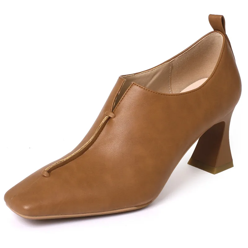 

Женские туфли-лодочки из овечьей кожи, на тонком высоком каблуке