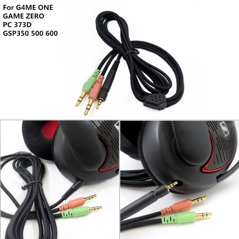 

Replacement Cable for sennheiser- G4ME ONE GAME ZERO 373D GSP 350 / GSP 500 / GSP 600 Headphones(PC Version 2 Meters)