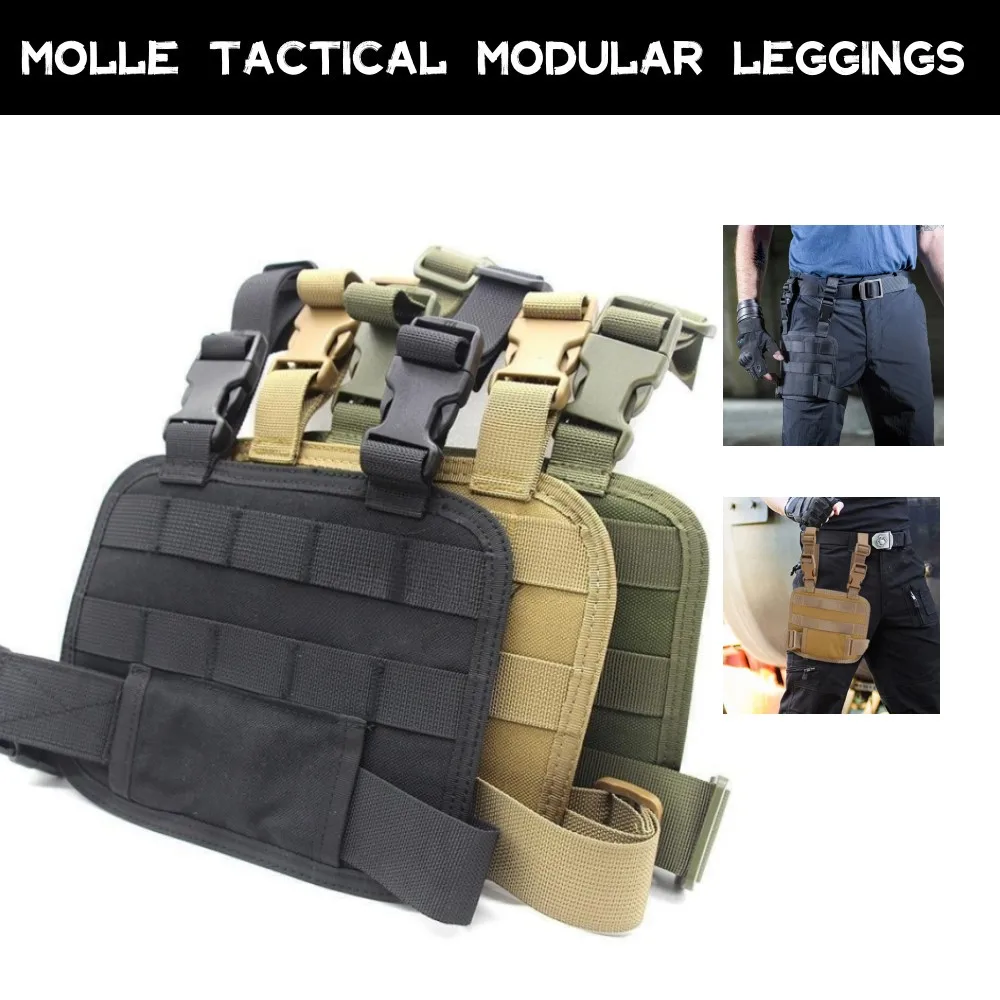 

Tactical Drop Leg Platform MOLLE Adjustable Drop Leg Panel Thigh MOLLE Rig with Adjustable Belt & Thigh Straps