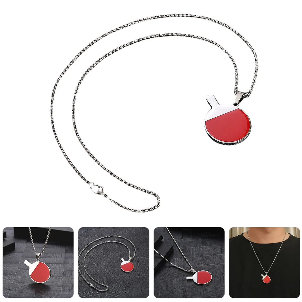 

Мужские ожерелья, подвеска для настольного тенниса, свадебные мужские ювелирные изделия, цепочка из титановой стали Miss