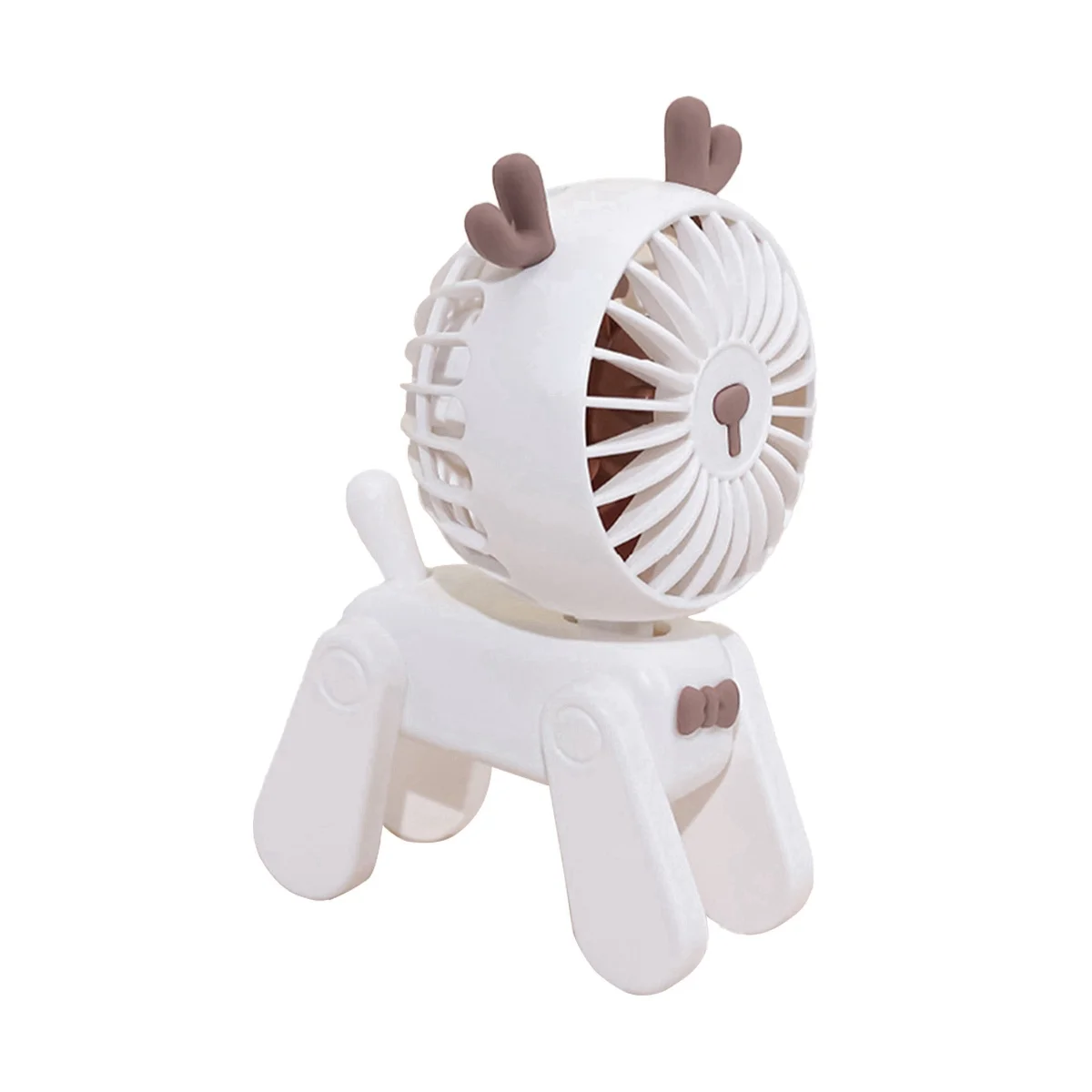 

Маленький настольный вентилятор, настольный вентилятор, стабильный стоячий настольный мини-вентилятор для взрослых и детей, для путешествий на открытом воздухе (белый)