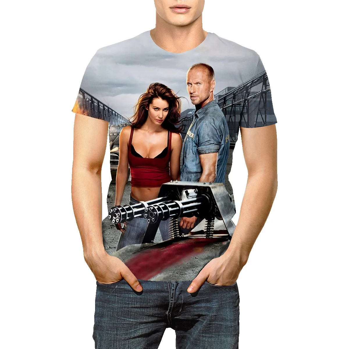 

Death Race brand short-sleeved T-shirt men's summer new fashion round neck T-shirt men's alphabet wild trend casual shirt men