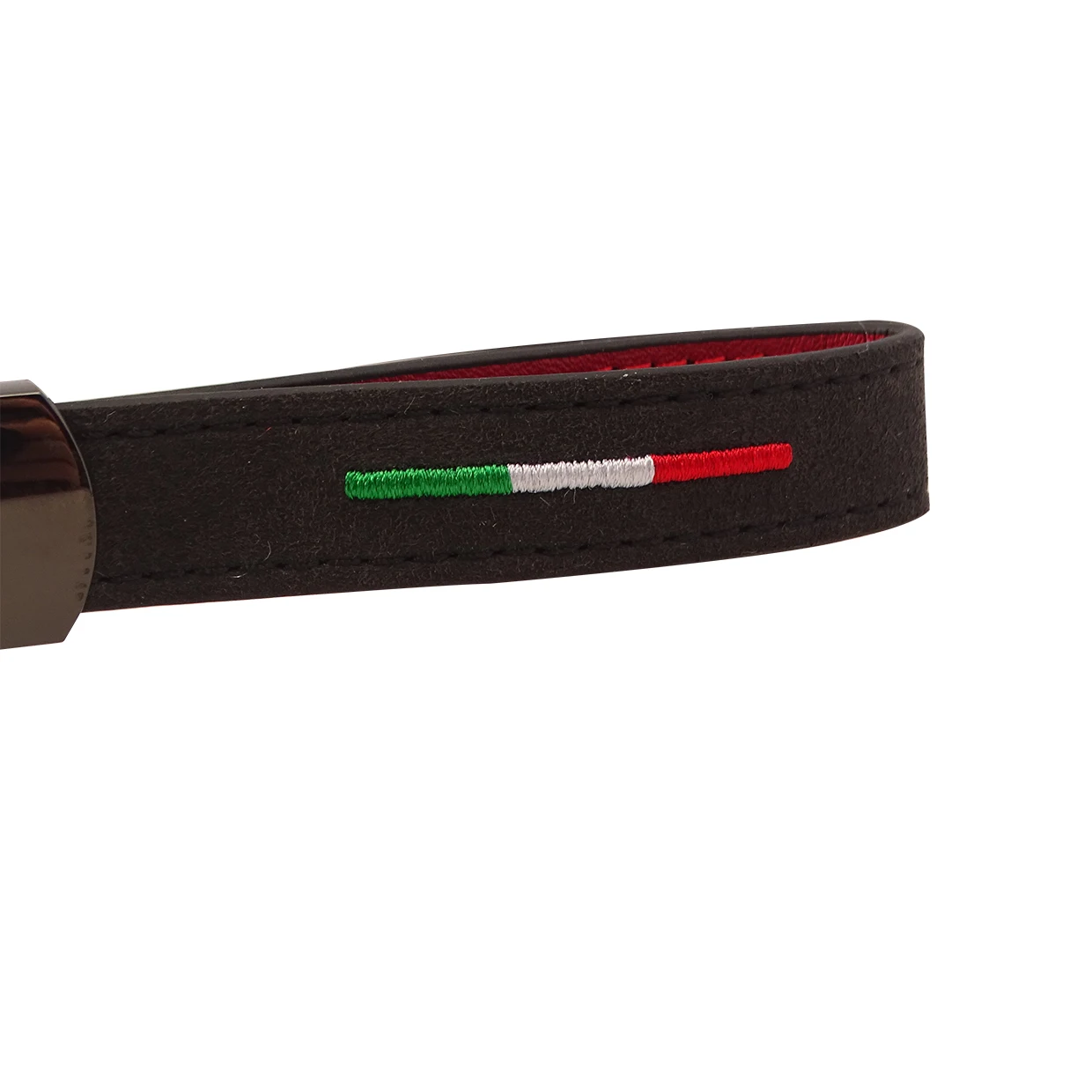 Кожаный брелок для ключей из алькантары с итальянским флагом кожаный автомобиля