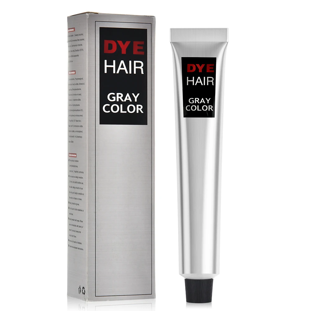 Hair Dye Cream Natural Plant Permanent Grey Strengthen Fibers Improved Glamour Adult  Home Salon