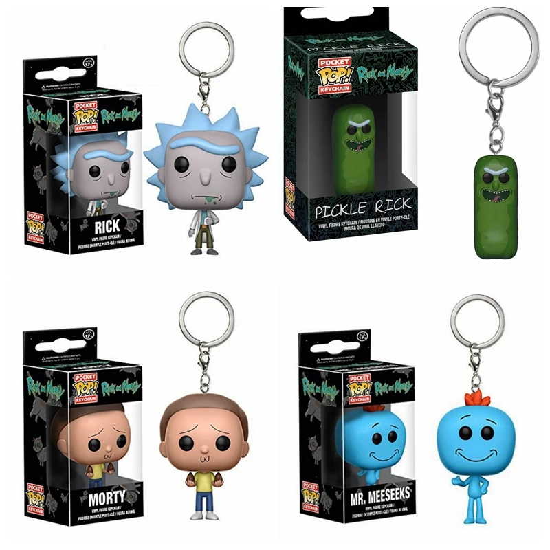 Funko Morty снежный шар брелок фигурки игрушки смешной Рик маринкл Рик и Морти мистер мисикс снежный шар стандартная экшн-игрушка