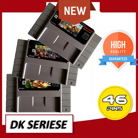 Сохраните файл DK серии DK 1 2 3 NTSC 16 большая серая игровая карта для американской версии игрока