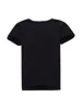 LJMOFA 3-15Y Kids Solid Color Sweat Absorption Short Sleeve T-Shirt for Boys Girl Classic Black & White Cotton Comfort Tops D112 2