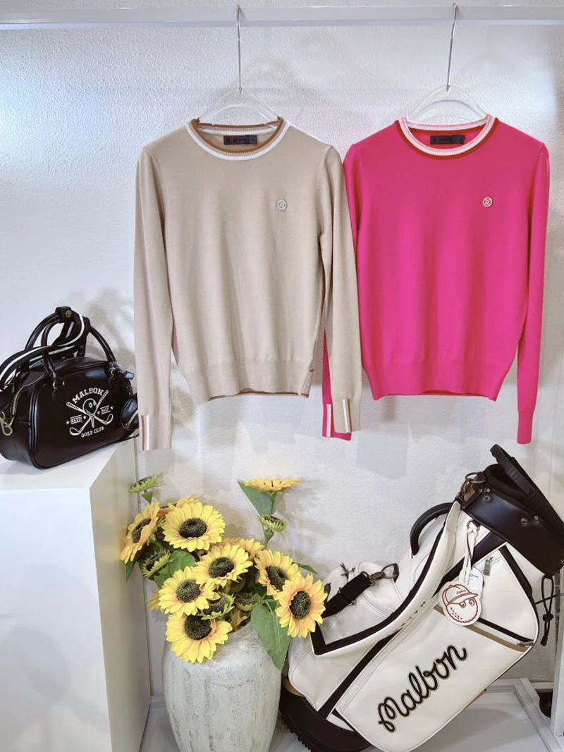 Golf Shirts lady long sleeve smooth warm Women's Knitted Outdoor Sports Knitwear G0111