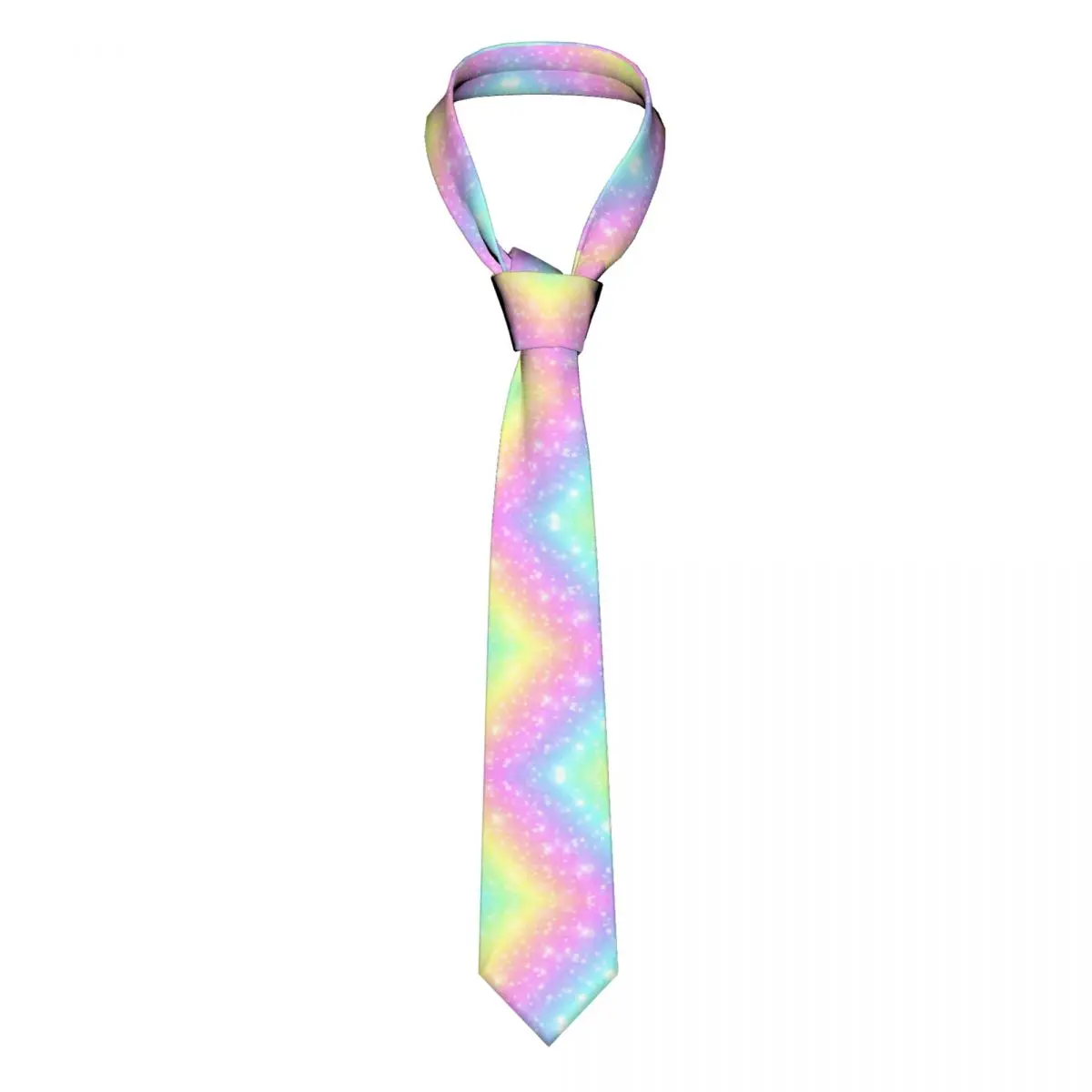 

Iridescent Marble Unicorn Neckties Unisex Casual Polyester 8 cm Classic Neck Ties for Mens Shirt Accessories Gravatas Cosplay