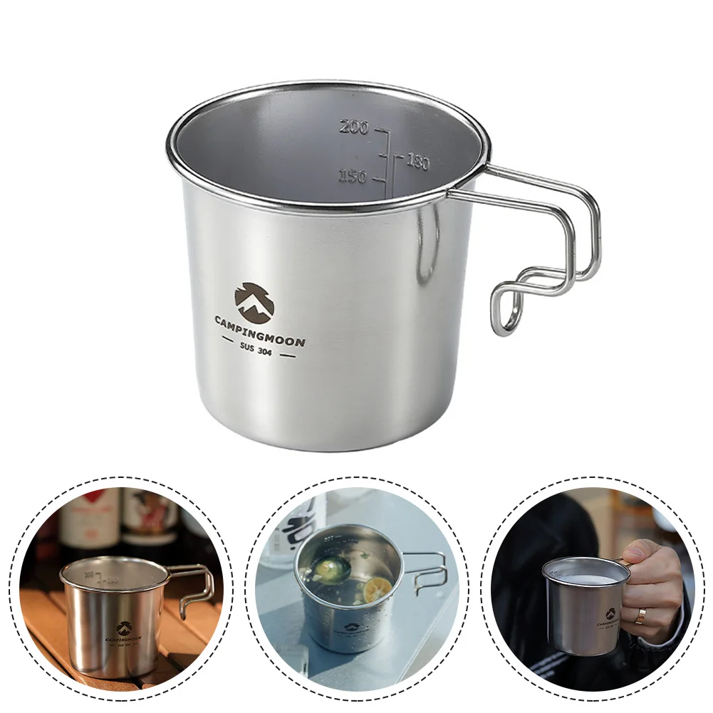 

210ml Sheila Beer Mug Outdoor Camping 304 Stainless Steel S190 Portable Snow Beer Mug Hiking Picnic Home Party Equipment