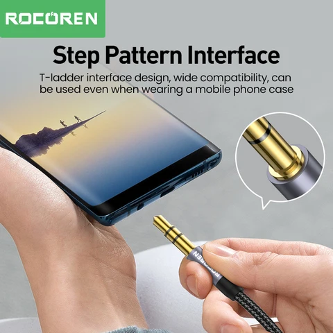 Rocoren аудиокабель AUX 3,5 мм 5 м