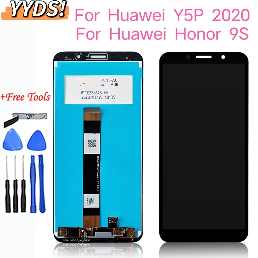 

NEW 5.45" Original LCD For Huawei Honor 9S DUA-LX9 Display Touch screen Digitizer For Huawei Y5P 2020 LCD DRA-LX9 Replacement