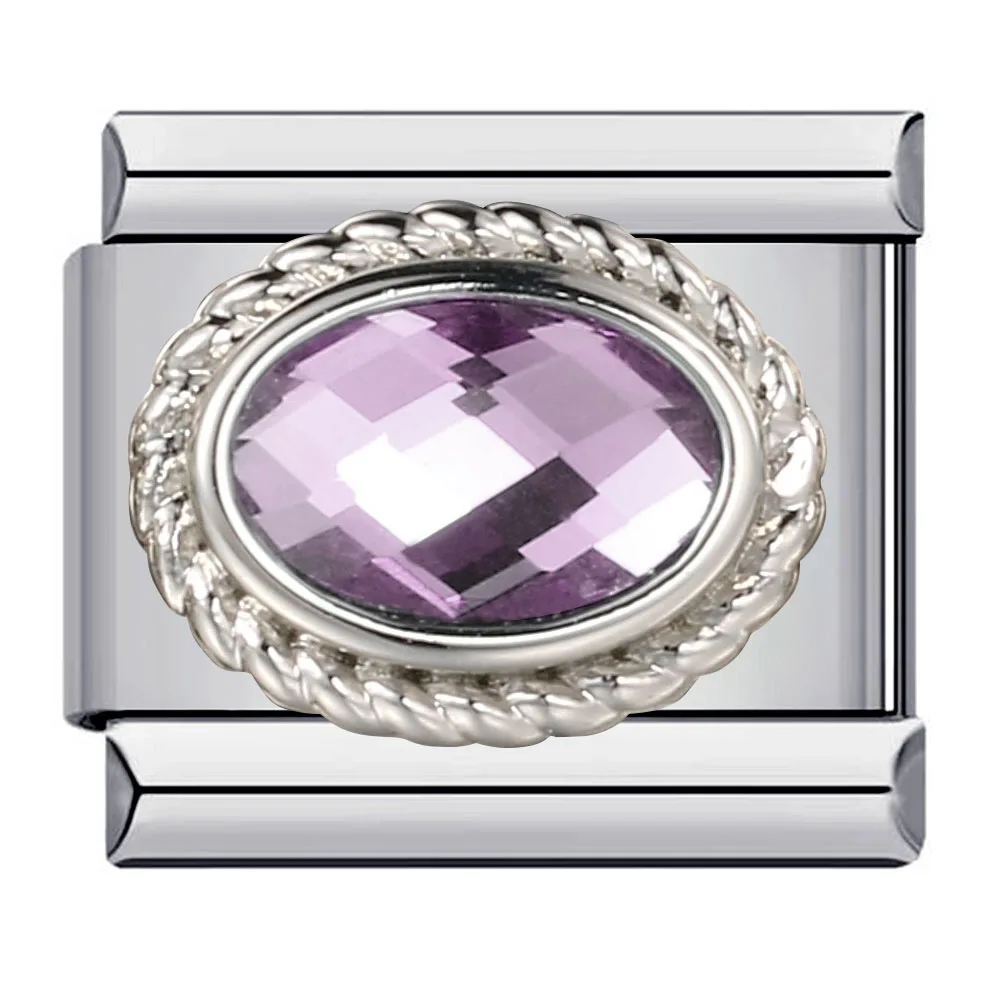 WG модный итальянский модульный браслет с камнем по месяцу рождения 12 дюймов