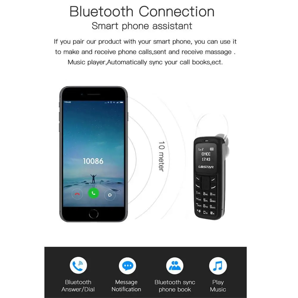 L8star Bm30 Mini Mobile Phone Headset Wireless Bluetooth-compatible Mobile Dialer Gtstar Gsm Mobile Phone Spare Handphone images - 6
