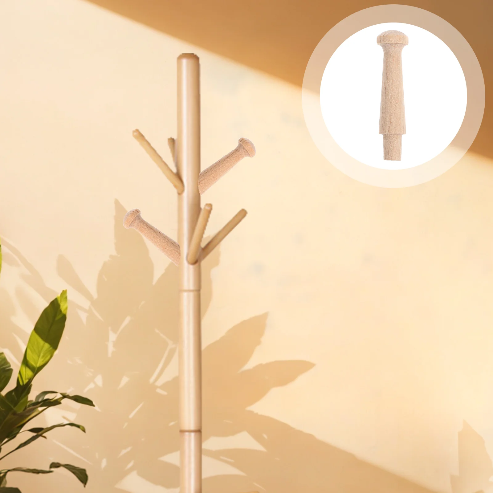 6 шт. вешалка для шляп богемный деревянный крючок одежды крючки гирлянды буковый