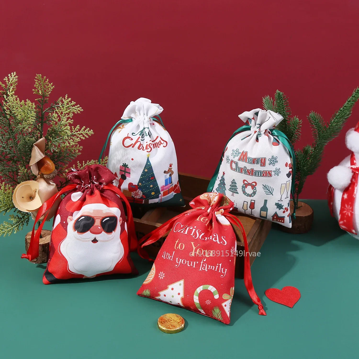 4/1 шт. рождественский подарочный пакет рождественские подарочные упаковочные
