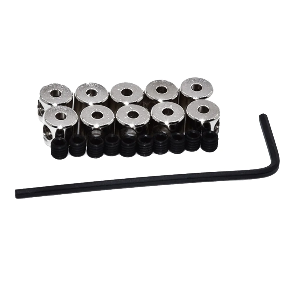 

6Sets 6 x 5mm Special Screw Wrench Badge Accessories Separator Interface Beam Metal Accessories(Silver)