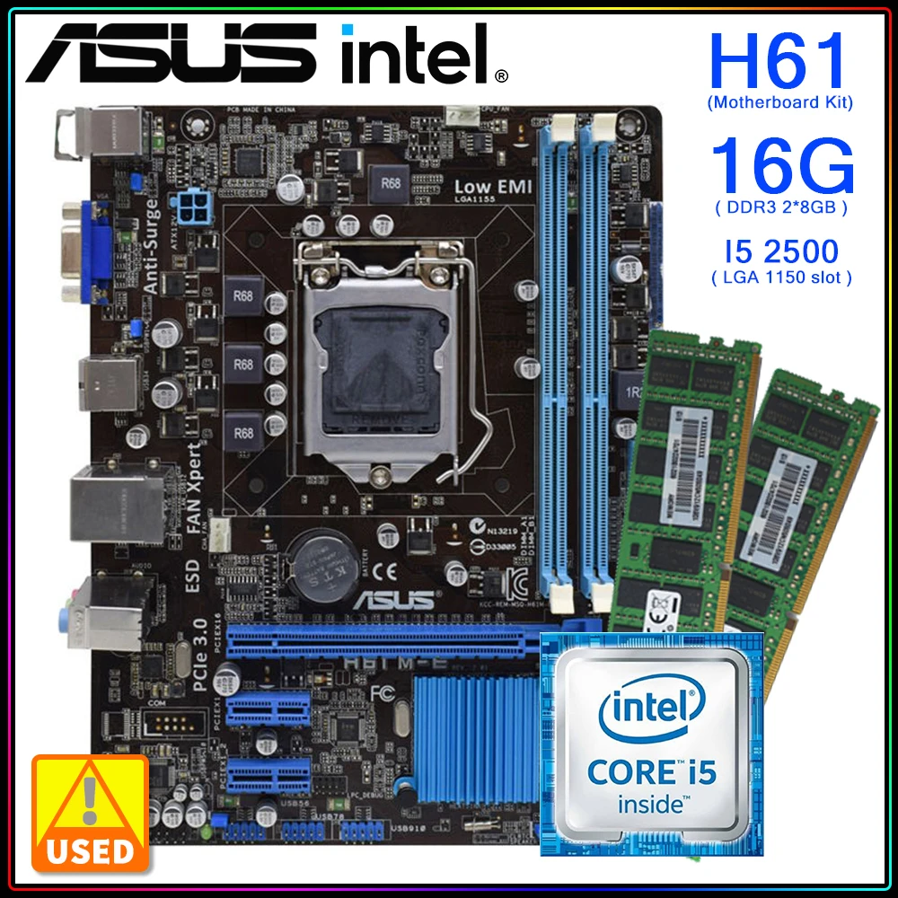 ASUS    Intel H61,  16 ,  16 , 2500 