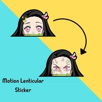 nezuko motion sticker demon slayer anime stickers waterproof decals