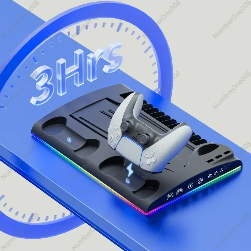 Многофункциональный кронштейн PS5/PS5Slim ручка PS5 двойное сиденье для зарядки
