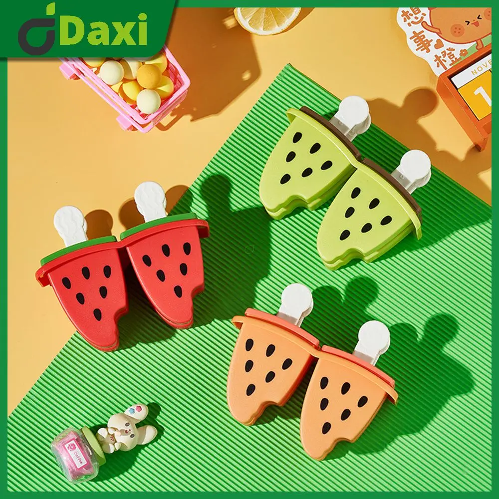 

Food-grade Plastics Watermelon Shape Mold Reusable Household Popsicle Mould Sorbet Diy Ice Cream Tubs Mold Ice Molds
