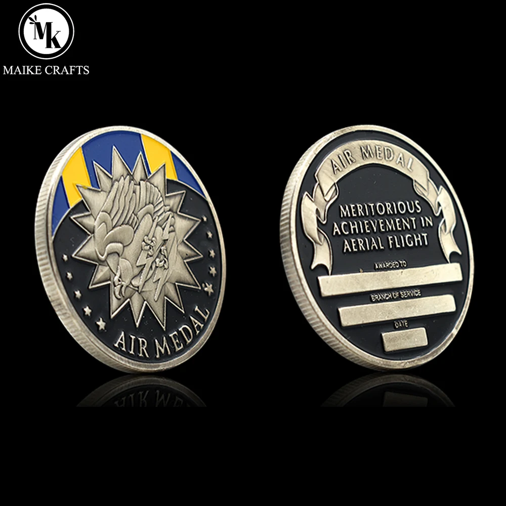 Воздушная медаль памятная монета значок чести веторичное достижение в воздушном