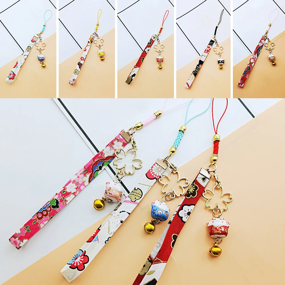 Cute Cartoon Lucky Cat Keychain Maneki Neko Trinkets Car Phone Accessory Bag Pendant Good Luck Fortune Wealth Lover Gift